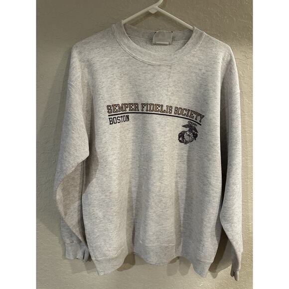 lee Other - Vintage Semper Fidelis Society Boston Pullover Men’s Large
